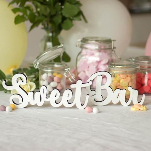Wedding sweet bar table sign - sweet, |