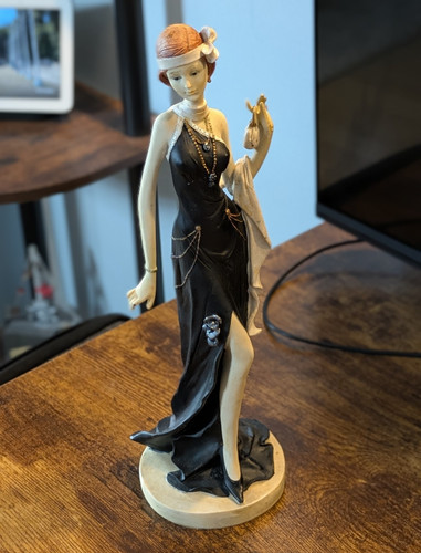 Art deco style lady - art,