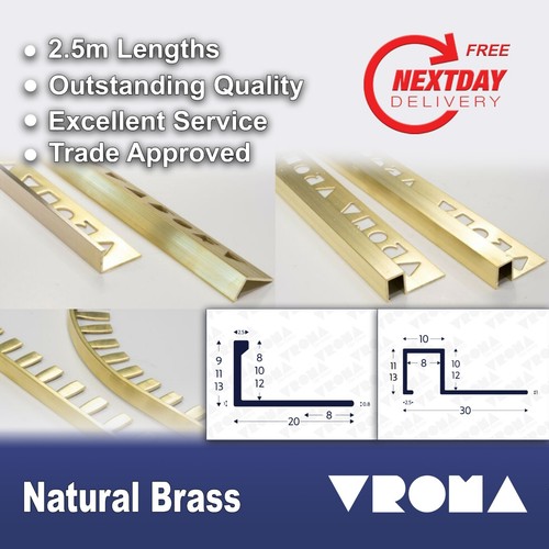 Brass tile trim vroma - brass,