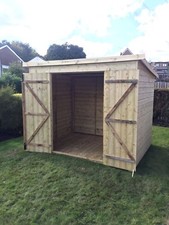  8x4 GARDEN SHED TANALISED T&G