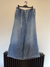 Large Stonewashed Wide Leg Jeans By Anthropology