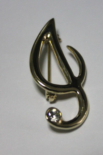Brooch letter - , j