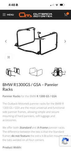 Bmw 1300 pannier luggage - gs,