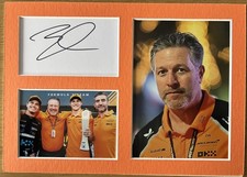 Zak BROWN Signed Mounted Card Display A4 - F1 McLaren Mercedes Team Norris Boss