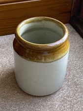 OLD VINTAGE  GLAZED ENGLISH EARTHENWARE VASE Good condition 6” Kitchen Utensils