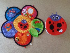 Lamaze Spin and Explore Garden Gym And Play Mat. Tummy Time.