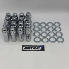 16 x Chrome Revolution Wheels Nuts M12x1.5 Sleeve Nut 11/16 Shank FORD