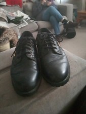 Black Leather Lace Up Size 7