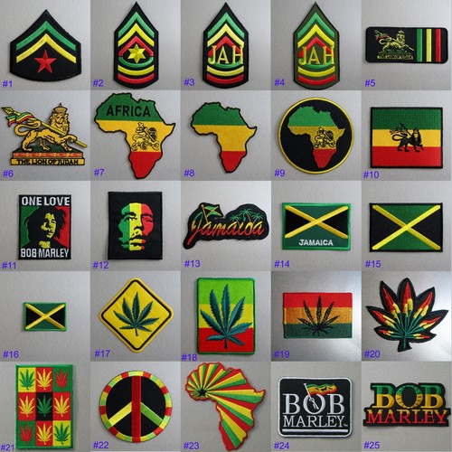 Rasta iron sew on cloth - sew,