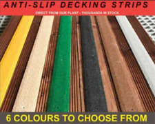 Anti Slip GRP  decking strips for slippery decking - Free Drilling and Screws