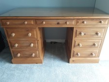   Pine  9 Drawer Pedestal