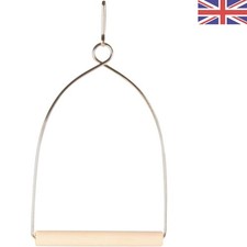 Natural Wood Metal Bow Swing