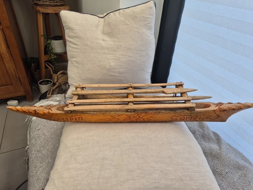 Vintage hand folk art carved - vintage,