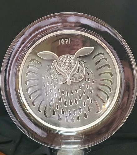 Lalique 1971 annual plate - lalique,