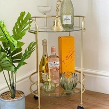 Stylish Gold Drinks Trolley