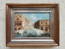 ANTIQUE PAINTING VENICE LAGOON