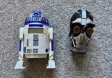 Star Wars Phantom Menace R2D2 Projector Clock & Voice Recorder C3PO, Pepsi 1999