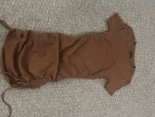Zara Ribbed Brown Dress Size
