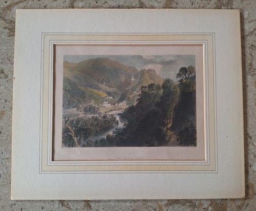 Antique steel engraving - engraving, print