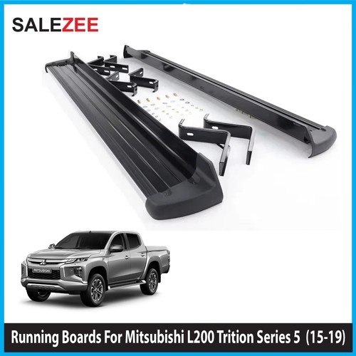 Black running board side steps - running,