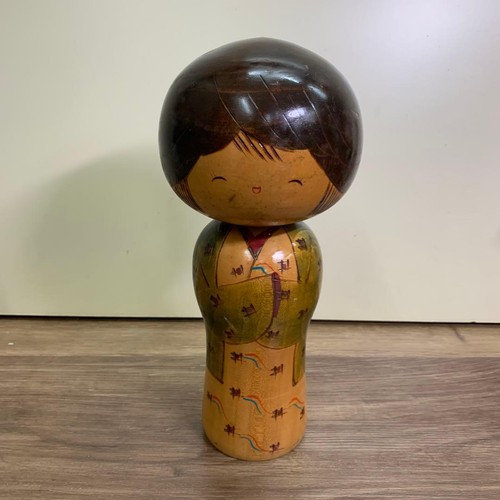 Creative kokeshi smiling green - creative,
