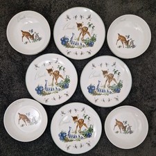Brand New Bambi Dinner Plates