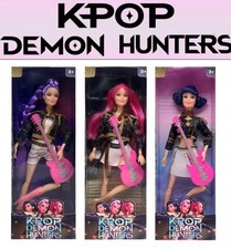 Cosplay Kpop Demon Hunters Dolls Moveable Joint Collectible Figure Toys 3PCS