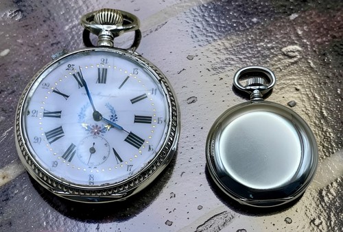 Antique silver 800 pocket - antique,