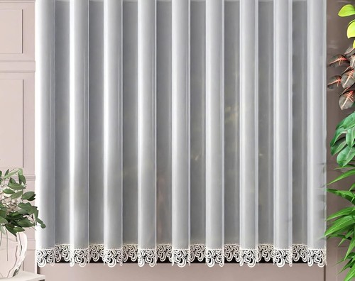 Elegant white voile sheer - elegant,
