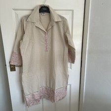 cord set/Kurta trousers set Indian/asian/ethnic/ khadi  women size UK 12 New 