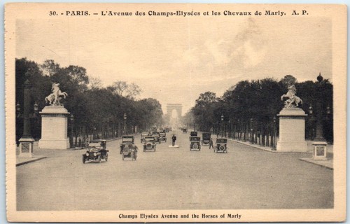 Postcard champs elysées - champs,