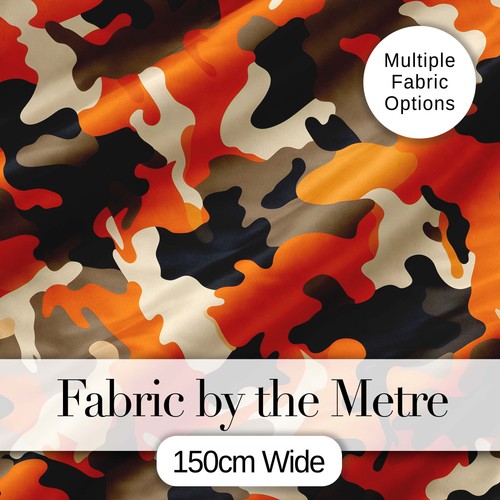 Orange beige camouflage soft - orange,