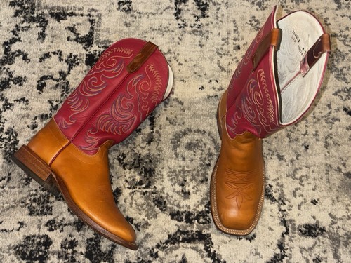 Olathe tan red mens - tan/red, d