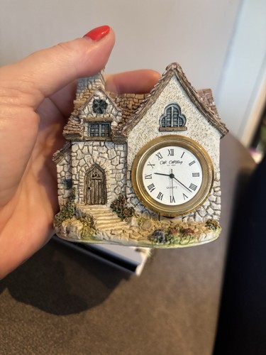 Vintage cottage clock house - vintage,
