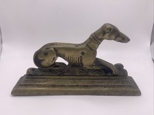 Brass Greyhound Fire Dog Circa