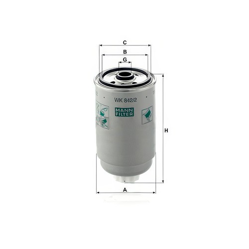 Mann wk842 fuel filter - wk842/2,
