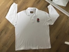Cotton Traders Classic White England Rugby Top, 3XL,29” pit to pit,33” long,VGC