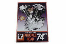 Knucklehead Engine Plaque for