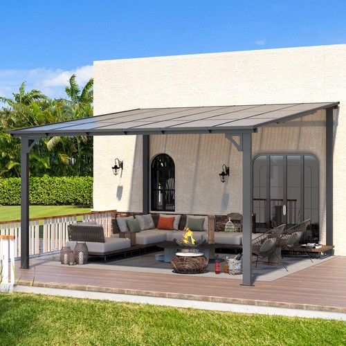Wall mounted hardtop gazebo - wall,