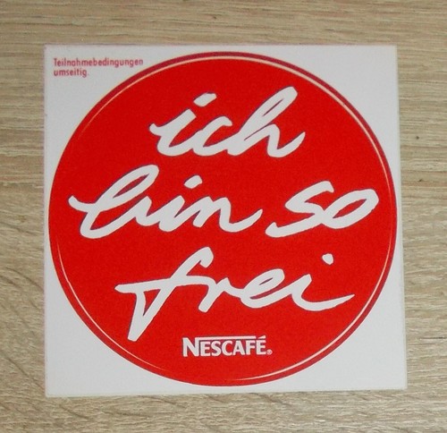 Old decal sticker nescafe - sticker,