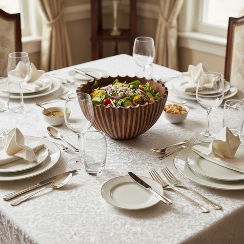 Olive wood large salad - wood,