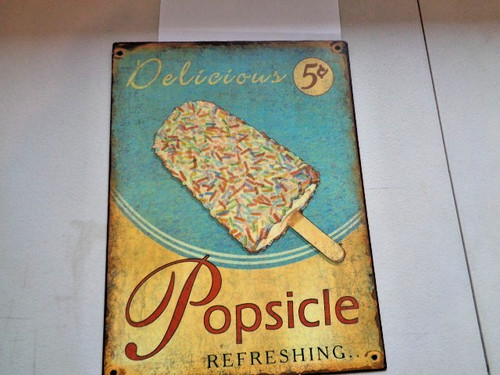 Vintage metal advertising sign - vintage,