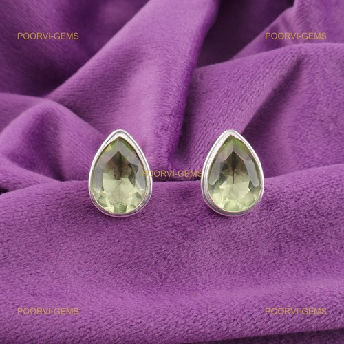 Green amethyst stone 925 - green,