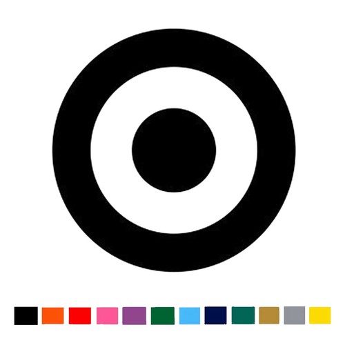 Bullseye target vinyl decal - bullseye,