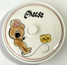 Toni Raymond Pottery  England Ceramic Cheese Dish With Lid
