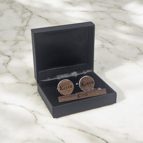 Personalised cufflinks tie - cufflinks,