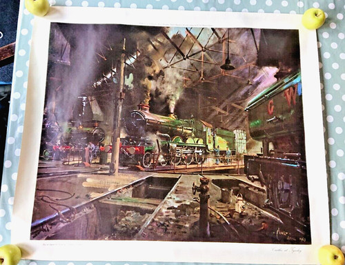 Terence cuneo print - print, framed