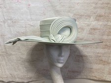Green Hat Wedding Large Brim Races Occasion MOB Designer Nigel Rayment Occasion