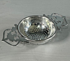 Vintage Silver Tea Strainer Fully Hallmarked Beautiful Collectable