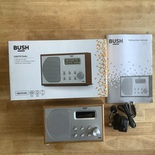 Bush DAB 1207 Portable Wooden Effect Mini Radio DAB/FM